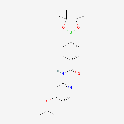 N-(4-propan-2-yloxypyridin-2-yl)-4-(4,4,5,5-tetramethyl-1,3,2-dioxaborolan-2-yl)benzamide (CAS: 1620564-74-0) - Related Chemical Product