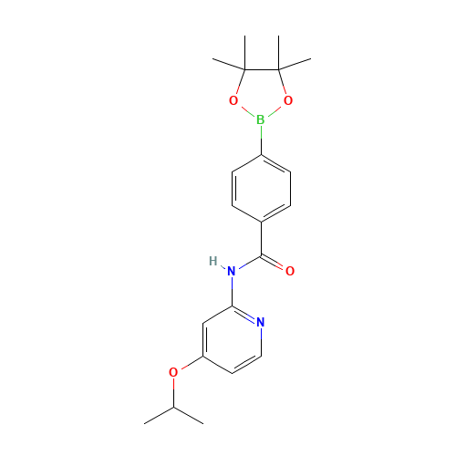 N-(4-propan-2-yloxypyridin-2-yl)-4-(4,4,5,5-tetramethyl-1,3,2-dioxaborolan-2-yl)benzamide (CAS: 1620564-74-0) - Related Chemical Product
