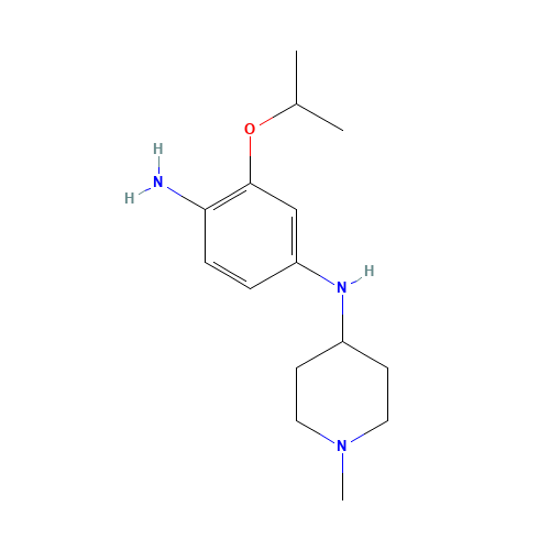 4-N-(1-methylpiperidin-4-yl)-2-propan-2-yloxybenzene-1,4-diamine (CAS: 1462951-10-5) - Related Chemical Product