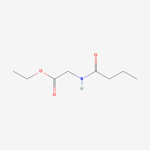 ethyl 2-(butanoylamino)acetate (CAS: 90205-46-2) - Chemical Structure and Molecular Formula 
