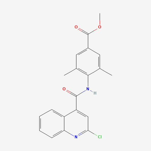 methyl 4-[(2-chloroquinoline-4-carbonyl)amino]-3,5-dimethylbenzoate (CAS: 1529761-33-8) - Related Chemical Product