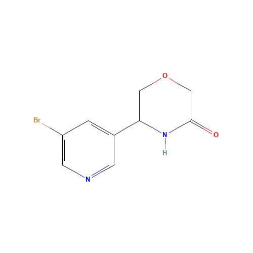 5-(5-bromopyridin-3-yl)morpholin-3-one (CAS: 1391292-65-1) - Related Chemical Product