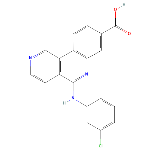 5-(3-chloroanilino)benzo[c][2,6]naphthyridine-8-carboxylic acid (CAS: 1009820-21-6) - Related Chemical Product