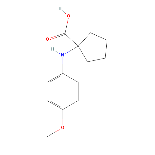 1-(4-methoxyanilino)cyclopentane-1-carboxylic acid (CAS: 859181-99-0) - Related Chemical Product