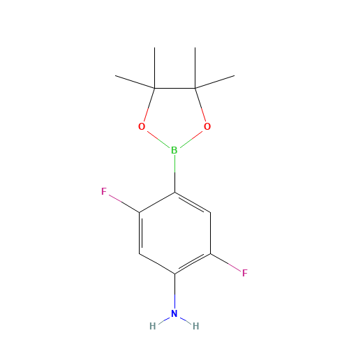 2,5-difluoro-4-(4,4,5,5-tetramethyl-1,3,2-dioxaborolan-2-yl)aniline (CAS: 939807-75-7) - Related Chemical Product
