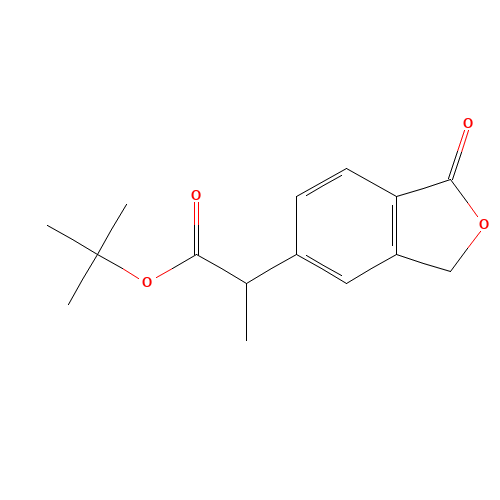 tert-butyl 2-(1-oxo-3H-2-benzofuran-5-yl)propanoate (CAS: 1374574-07-8) - Related Chemical Product