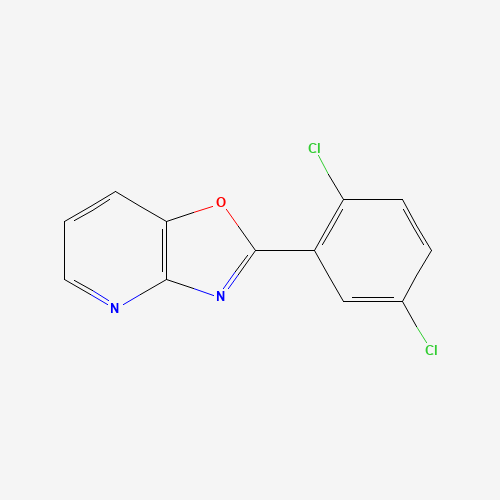 2-(2,5-dichlorophenyl)-[1,3]oxazolo[4,5-b]pyridine (CAS: 52333-67-2) - Chemical Structure and Molecular Formula 