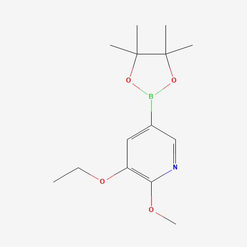 3-ethoxy-2-methoxy-5-(4,4,5,5-tetramethyl-1,3,2-dioxaborolan-2-yl)pyridine (CAS: 1257554-14-5) - Related Chemical Product