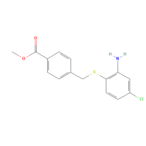 methyl 4-[(2-amino-4-chlorophenyl)sulfanylmethyl]benzoate (CAS: 1039956-97-2) - Related Chemical Product