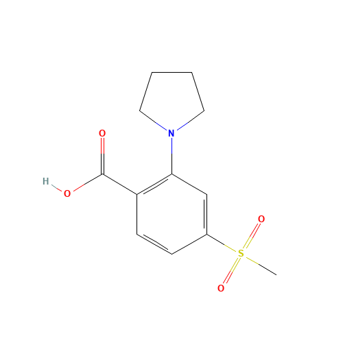 4-methylsulfonyl-2-pyrrolidin-1-ylbenzoic acid (CAS: 1197193-17-1) - Related Chemical Product