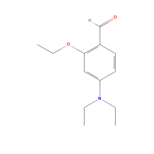 4-(diethylamino)-2-ethoxybenzaldehyde (CAS: 61657-61-2) - Chemical Structure and Molecular Formula 