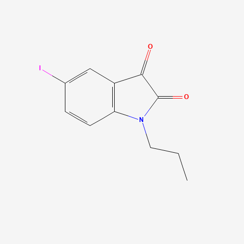 5-iodo-1-propylindole-2,3-dione (CAS: 890171-20-7) - Chemical Structure and Molecular Formula 