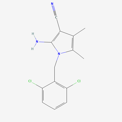 2-amino-1-[(2,6-dichlorophenyl)methyl]-4,5-dimethylpyrrole-3-carbonitrile (CAS: 263015-52-7) - Related Chemical Product