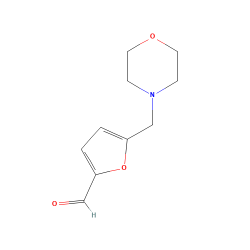 5-(morpholin-4-ylmethyl)furan-2-carbaldehyde (CAS: 392659-97-1) - Chemical Structure and Molecular Formula 