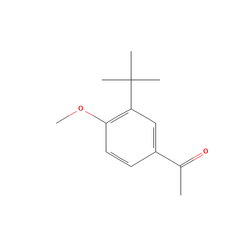 1-(3-tert-butyl-4-methoxyphenyl)ethanone (CAS: 142651-19-2) - Chemical Structure and Molecular Formula 