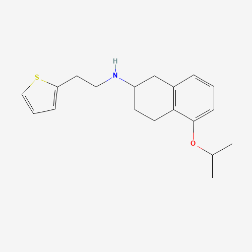 5-propan-2-yloxy-N-(2-thiophen-2-ylethyl)-1,2,3,4-tetrahydronaphthalen-2-amine (CAS: 1268620-99-0) - Related Chemical Product