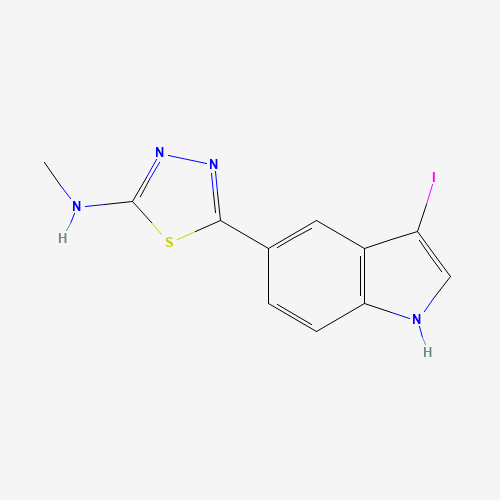 5-(3-iodo-1H-indol-5-yl)-N-methyl-1,3,4-thiadiazol-2-amine (CAS: 1401348-89-7) - Related Chemical Product