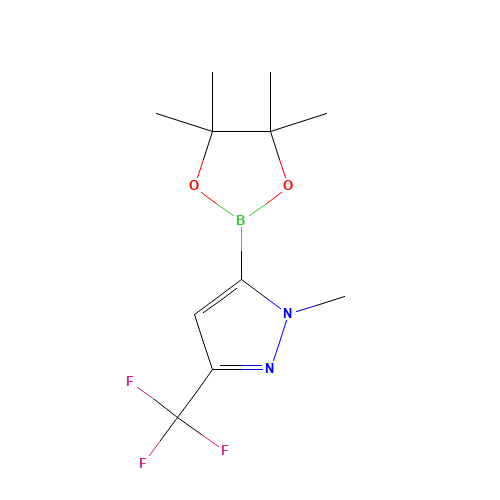 1-methyl-5-(4,4,5,5-tetramethyl-1,3,2-dioxaborolan-2-yl)-3-(trifluoromethyl)pyrazole (CAS: 1025719-23-6) - Related Chemical Product