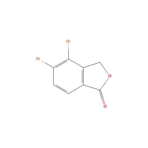 4,5-dibromo-3H-2-benzofuran-1-one (CAS: 346465-29-0) - Chemical Structure and Molecular Formula 