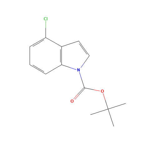 tert-butyl 4-chloroindole-1-carboxylate (CAS: 129822-46-4) - Chemical Structure and Molecular Formula 