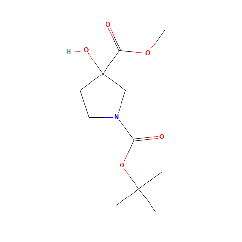 1-O-tert-butyl 3-O-methyl 3-hydroxypyrrolidine-1,3-dicarboxylate (CAS: 942190-61-6) - Related Chemical Product