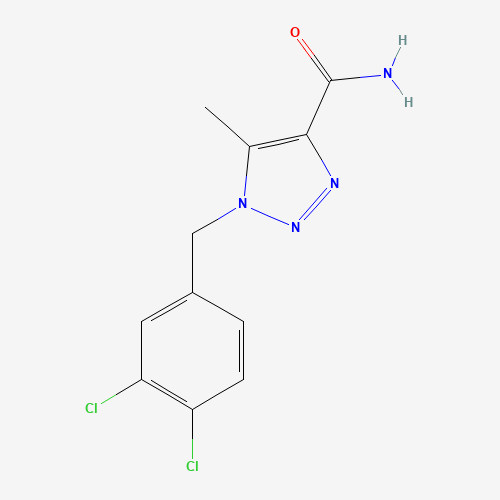 1-[(3,4-dichlorophenyl)methyl]-5-methyltriazole-4-carboxamide (CAS: 1111881-88-9) - Chemical Structure and Molecular Formula 