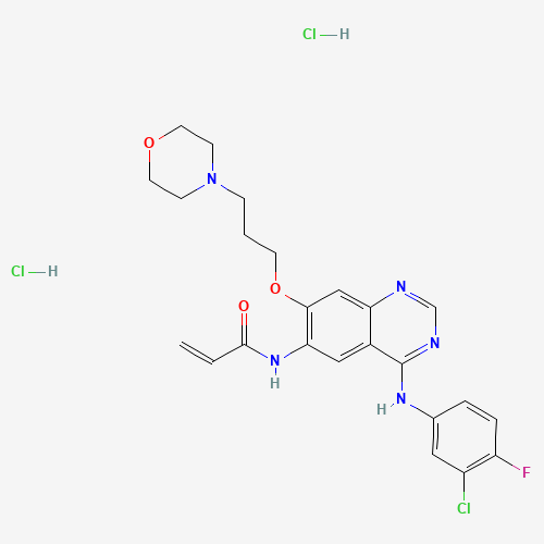 N-[4-(3-chloro-4-fluoroanilino)-7-(3-morpholin-4-ylpropoxy)quinazolin-6-yl]prop-2-enamide;dihydrochloride (CAS: 289499-45-2) - Related Chemical Product