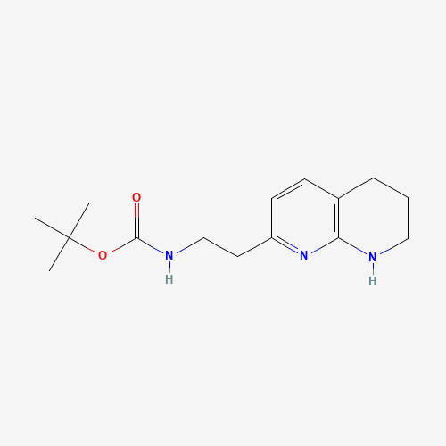 tert-butyl N-[2-(5,6,7,8-tetrahydro-1,8-naphthyridin-2-yl)ethyl]carbamate (CAS: 227751-78-2) - Related Chemical Product