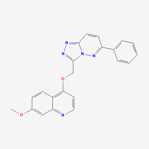 7-methoxy-4-[(6-phenyl-[1,2,4]triazolo[4,3-b]pyridazin-3-yl)methoxy]quinoline (CAS: 1002304-34-8) - Related Chemical Product