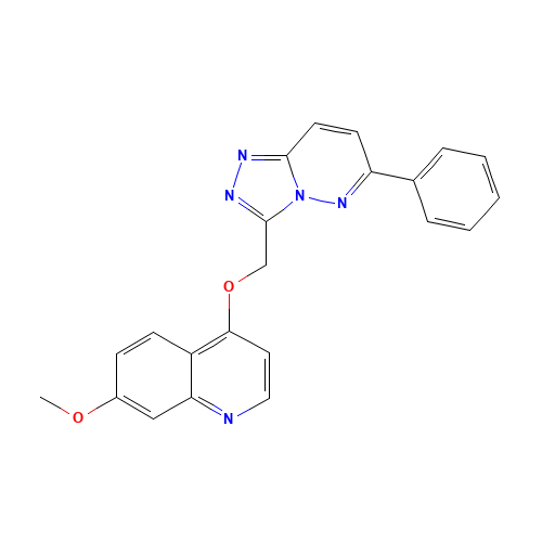 7-methoxy-4-[(6-phenyl-[1,2,4]triazolo[4,3-b]pyridazin-3-yl)methoxy]quinoline (CAS: 1002304-34-8) - Related Chemical Product