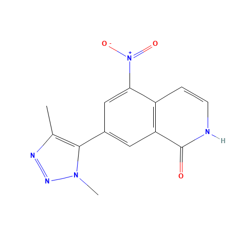 7-(3,5-dimethyltriazol-4-yl)-5-nitro-2H-isoquinolin-1-one (CAS: 1616290-89-1) - Chemical Structure and Molecular Formula 