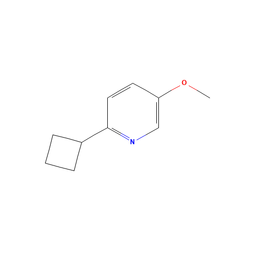 2-cyclobutyl-5-methoxypyridine (CAS: 1196074-36-8) - Chemical Structure and Molecular Formula 