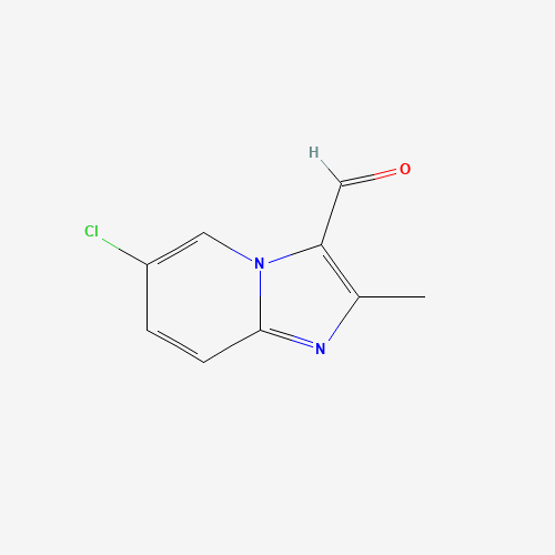 6-chloro-2-methylimidazo[1,2-a]pyridine-3-carbaldehyde (CAS: 728864-61-7) - Chemical Structure and Molecular Formula 