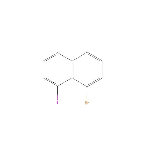 1-bromo-8-iodonaphthalene (CAS: 4044-58-0) - Chemical Structure and Molecular Formula 