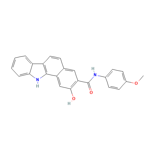 2-hydroxy-N-(4-methoxyphenyl)-11H-benzo[a]carbazole-3-carboxamide (CAS: 86-19-1) - Related Chemical Product