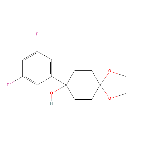 8-(3,5-difluorophenyl)-1,4-dioxaspiro[4.5]decan-8-ol (CAS: 155366-01-1) - Related Chemical Product