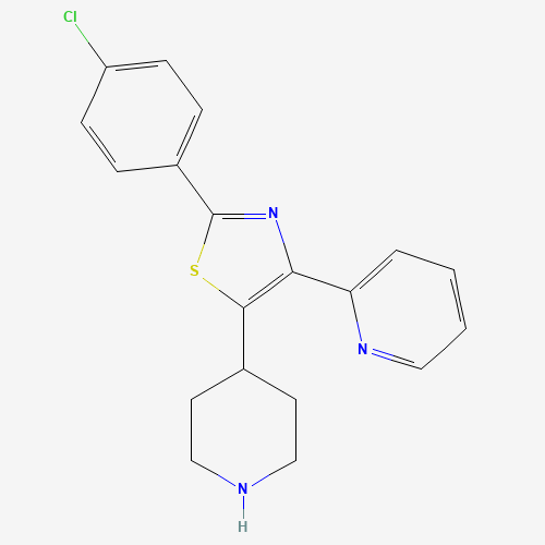 2-(4-chlorophenyl)-5-piperidin-4-yl-4-pyridin-2-yl-1,3-thiazole (CAS: 1352278-02-4) - Related Chemical Product