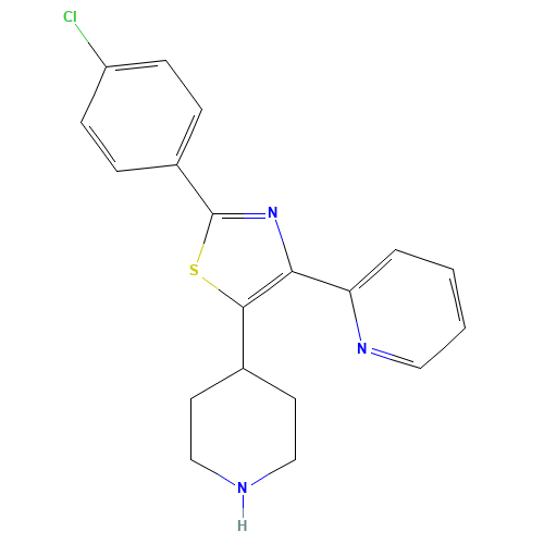 2-(4-chlorophenyl)-5-piperidin-4-yl-4-pyridin-2-yl-1,3-thiazole (CAS: 1352278-02-4) - Related Chemical Product