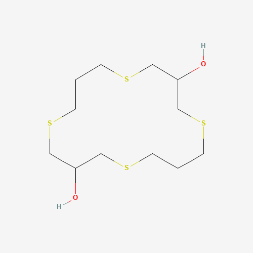 1,5,9,13-tetrathiacyclohexadecane-3,11-diol (CAS: 109909-33-3) - Chemical Structure and Molecular Formula 