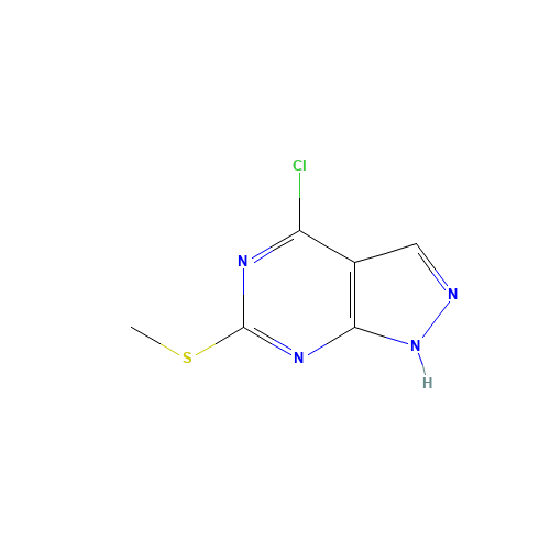 4-chloro-6-methylsulfanyl-1H-pyrazolo[3,4-d]pyrimidine (CAS: 85426-79-5) - Related Chemical Product