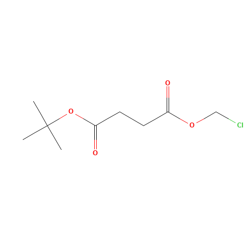 4-O-tert-butyl 1-O-(chloromethyl) butanedioate (CAS: 432037-43-9) - Chemical Structure and Molecular Formula 