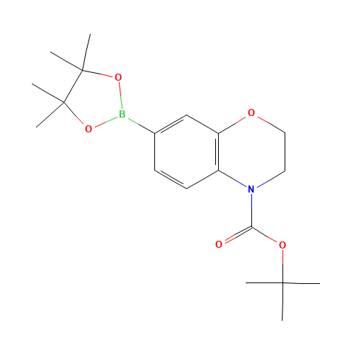 tert-butyl 7-(4,4,5,5-tetramethyl-1,3,2-dioxaborolan-2-yl)-2,3-dihydro-1,4-benzoxazine-4-carboxylate (CAS: 1467057-57-3) - Related Chemical Product