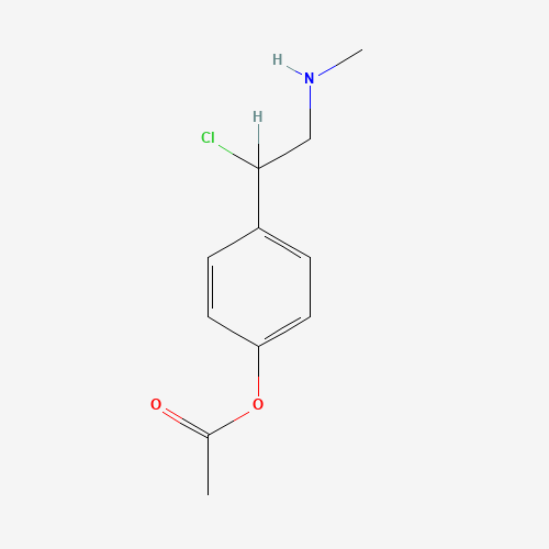 [4-[1-chloro-2-(methylamino)ethyl]phenyl] acetate (CAS: 136529-69-6) - Related Chemical Product
