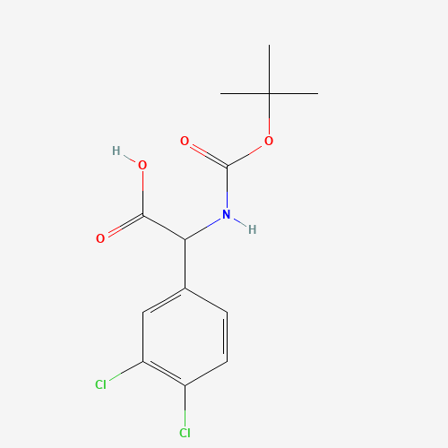 2-(3,4-dichlorophenyl)-2-[(2-methylpropan-2-yl)oxycarbonylamino]acetic acid (CAS: 142121-95-7) - Related Chemical Product