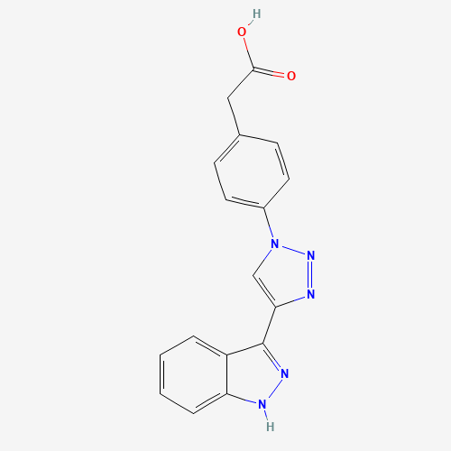 2-[4-[4-(1H-indazol-3-yl)triazol-1-yl]phenyl]acetic acid (CAS: 1383705-86-9) - Related Chemical Product