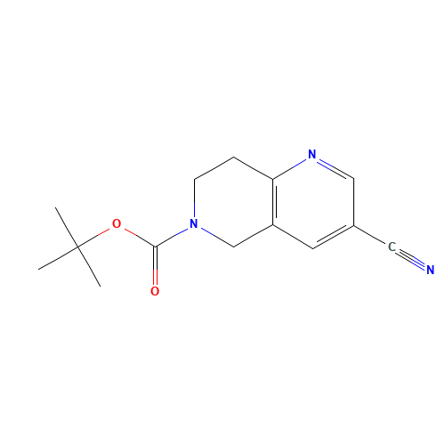 tert-butyl 3-cyano-7,8-dihydro-5H-1,6-naphthyridine-6-carboxylate (CAS: 1358992-04-7) - Related Chemical Product