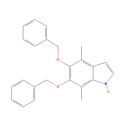 4,7-dimethyl-5,6-bis(phenylmethoxy)-1H-indole (CAS: 97073-53-5) - Related Chemical Product