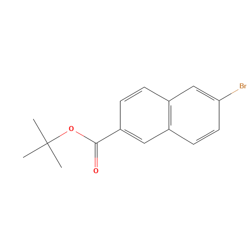 tert-butyl 6-bromonaphthalene-2-carboxylate (CAS: 1006899-73-5) - Chemical Structure and Molecular Formula 