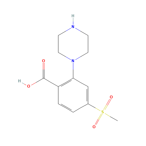 4-methylsulfonyl-2-piperazin-1-ylbenzoic acid (CAS: 1197193-32-0) - Related Chemical Product