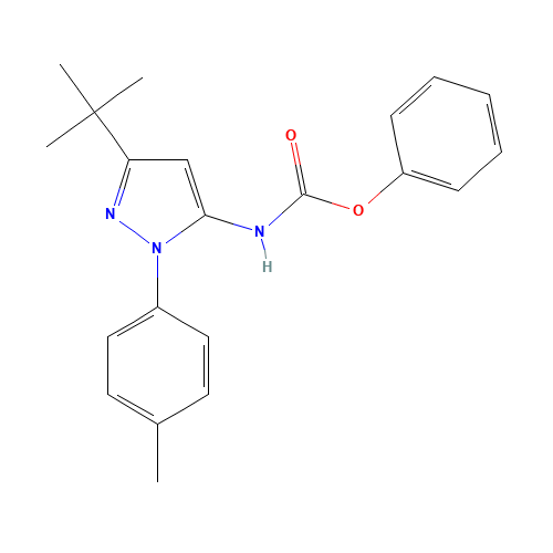 phenyl N-[5-tert-butyl-2-(4-methylphenyl)pyrazol-3-yl]carbamate (CAS: 285984-47-6) - Related Chemical Product